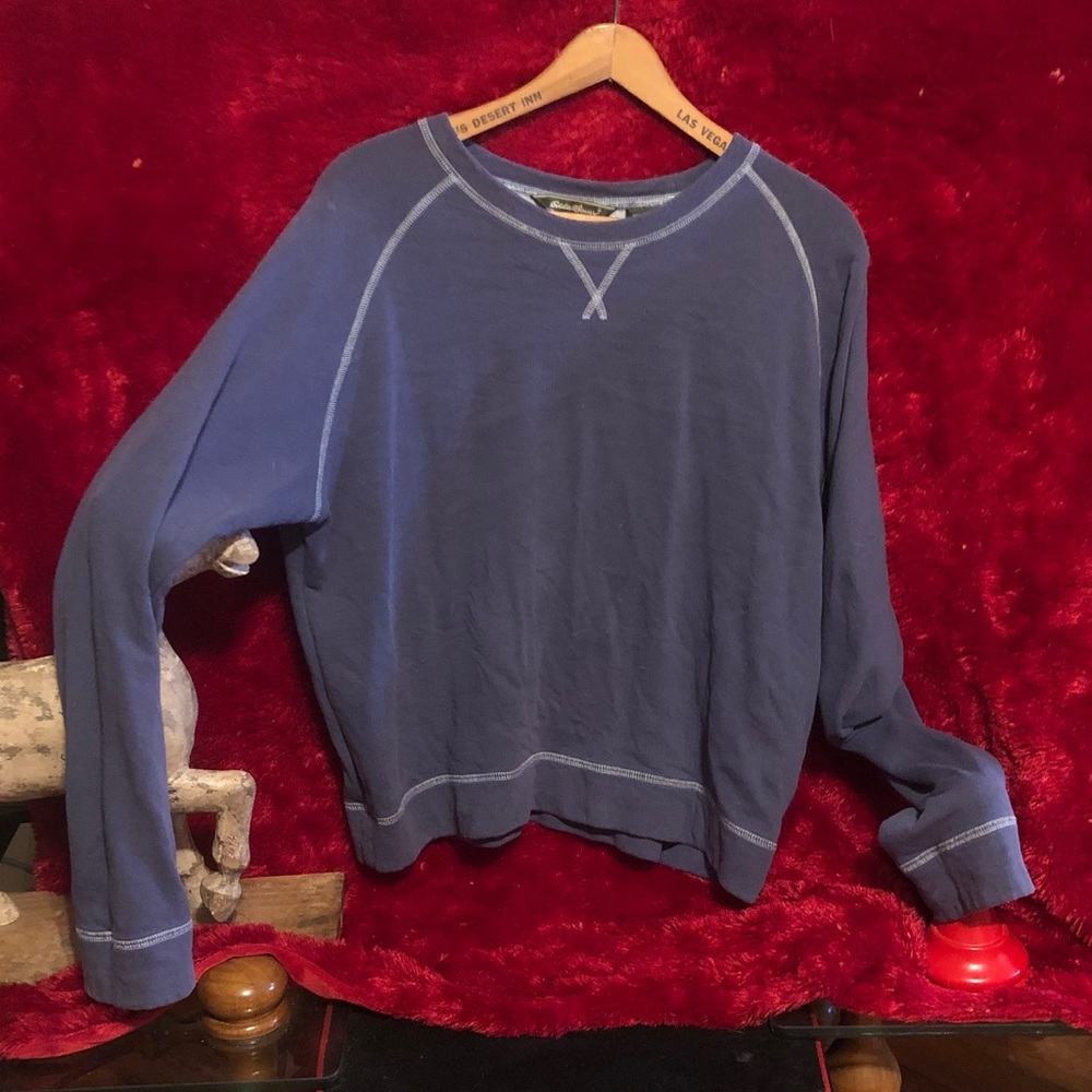 Eddie Bauer Men's Crewneck Sweater in Blue